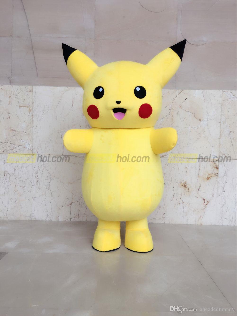 Hình mẫu mascot pikachu vui nhộn