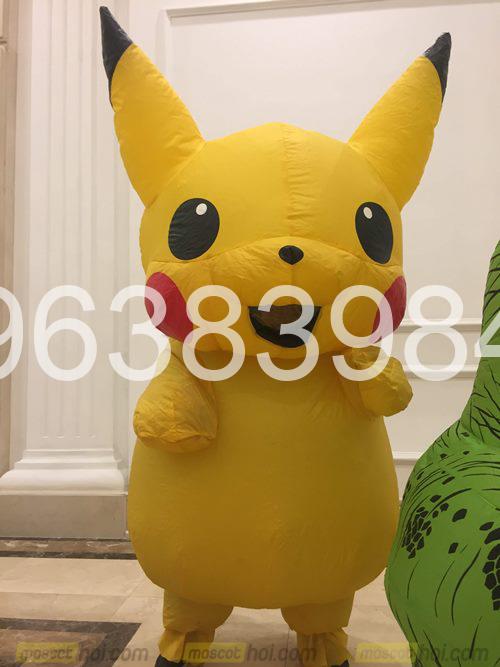 Mascot hơi Pikachu | Trang Phục Biểu Diễn Ấn Tượng