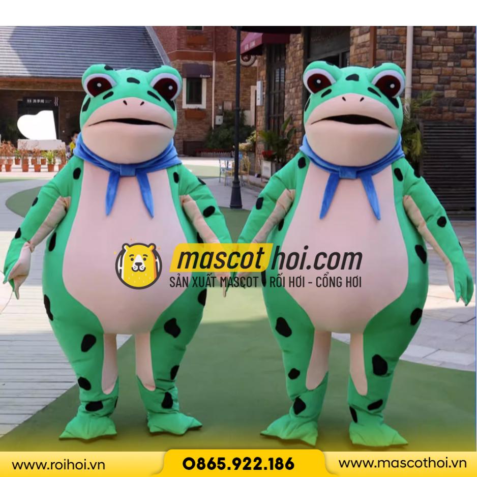 cho thuê mascot ếch xanh 1