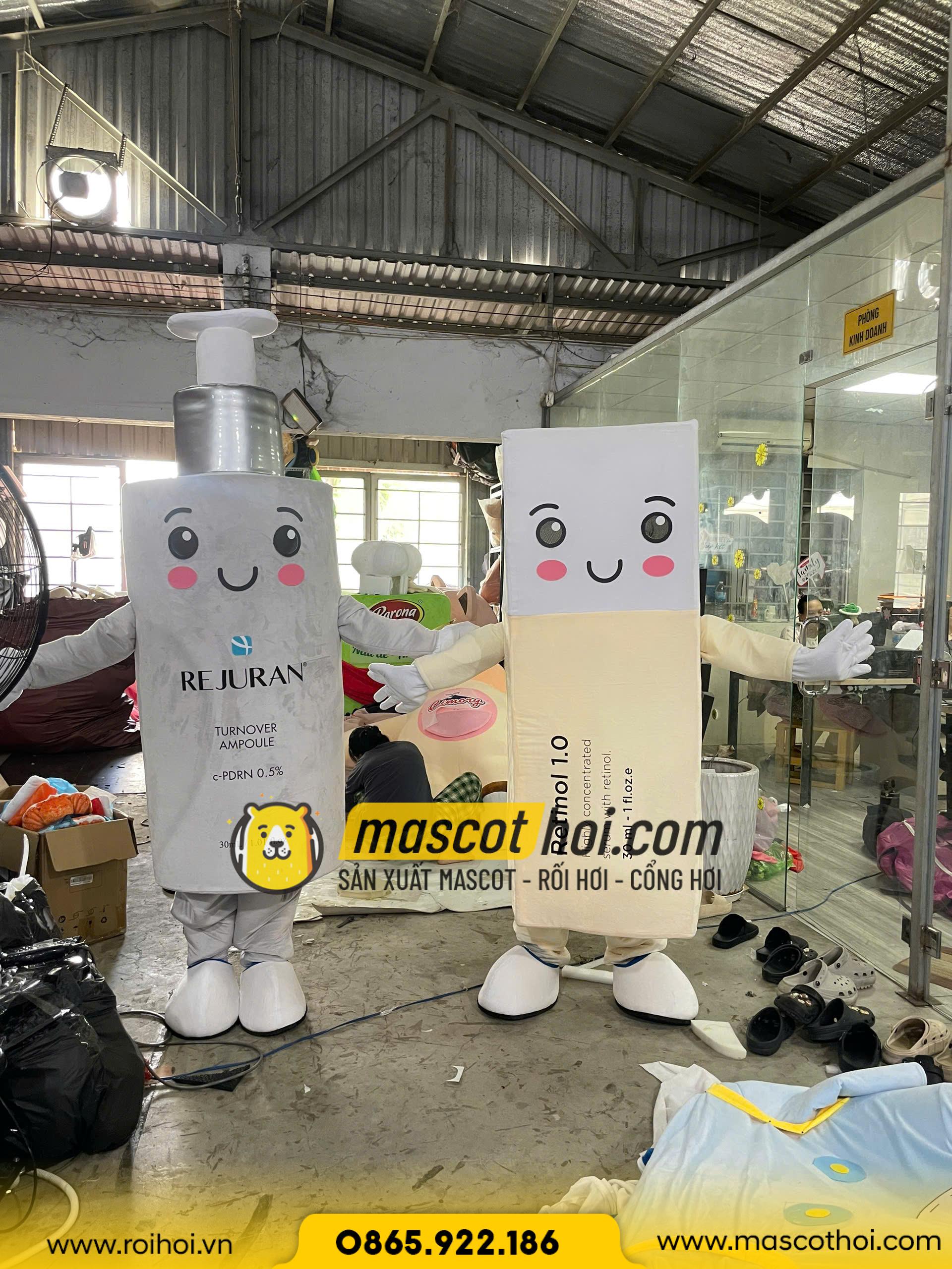 MASCOT BÔNG MỸ PHẨM REJURAN COSMETICS VÀ FUSION RETINOL 2026