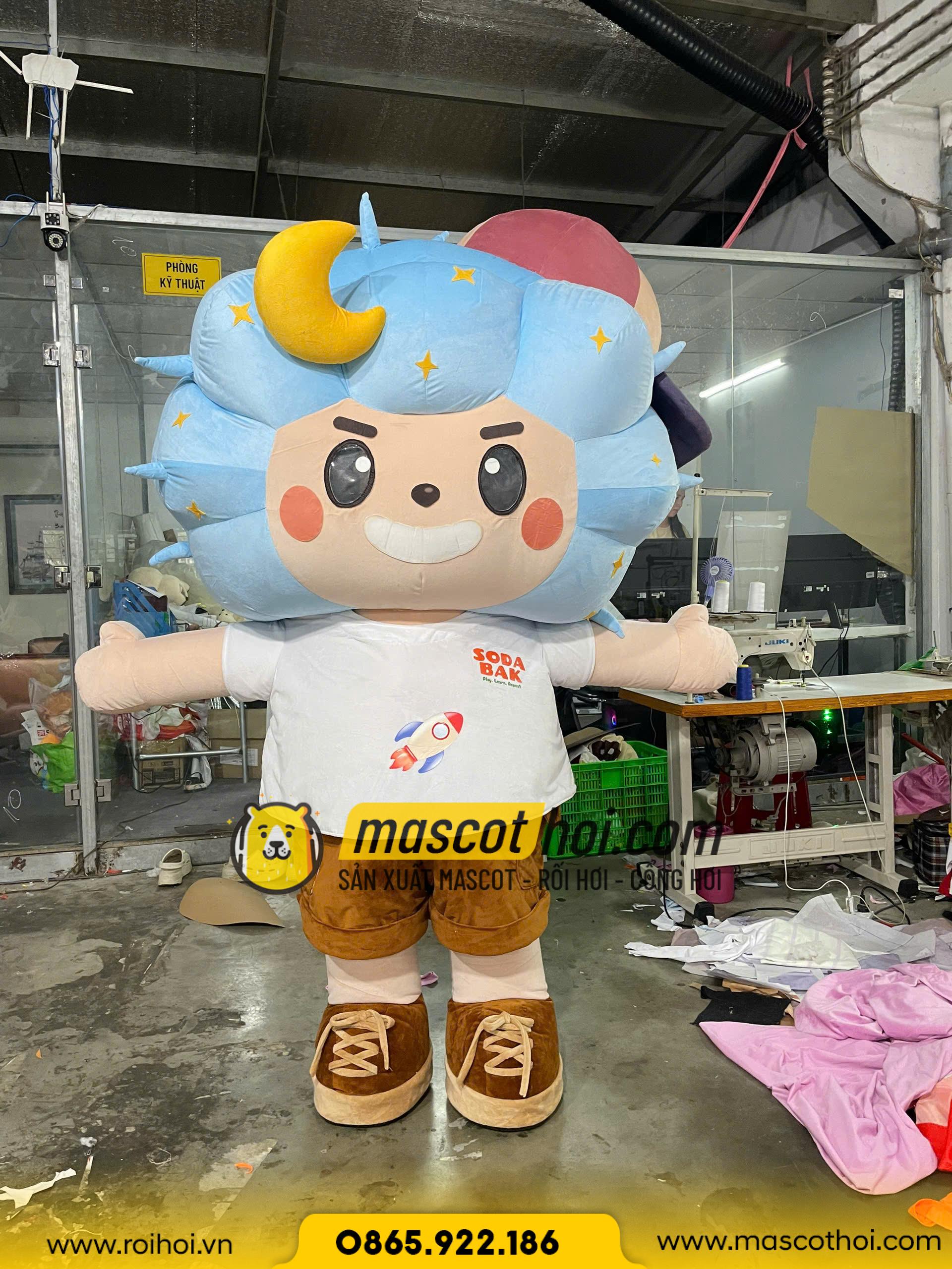 MASCOT HƠI 2 BÉ NĂM NỮ SODABAK