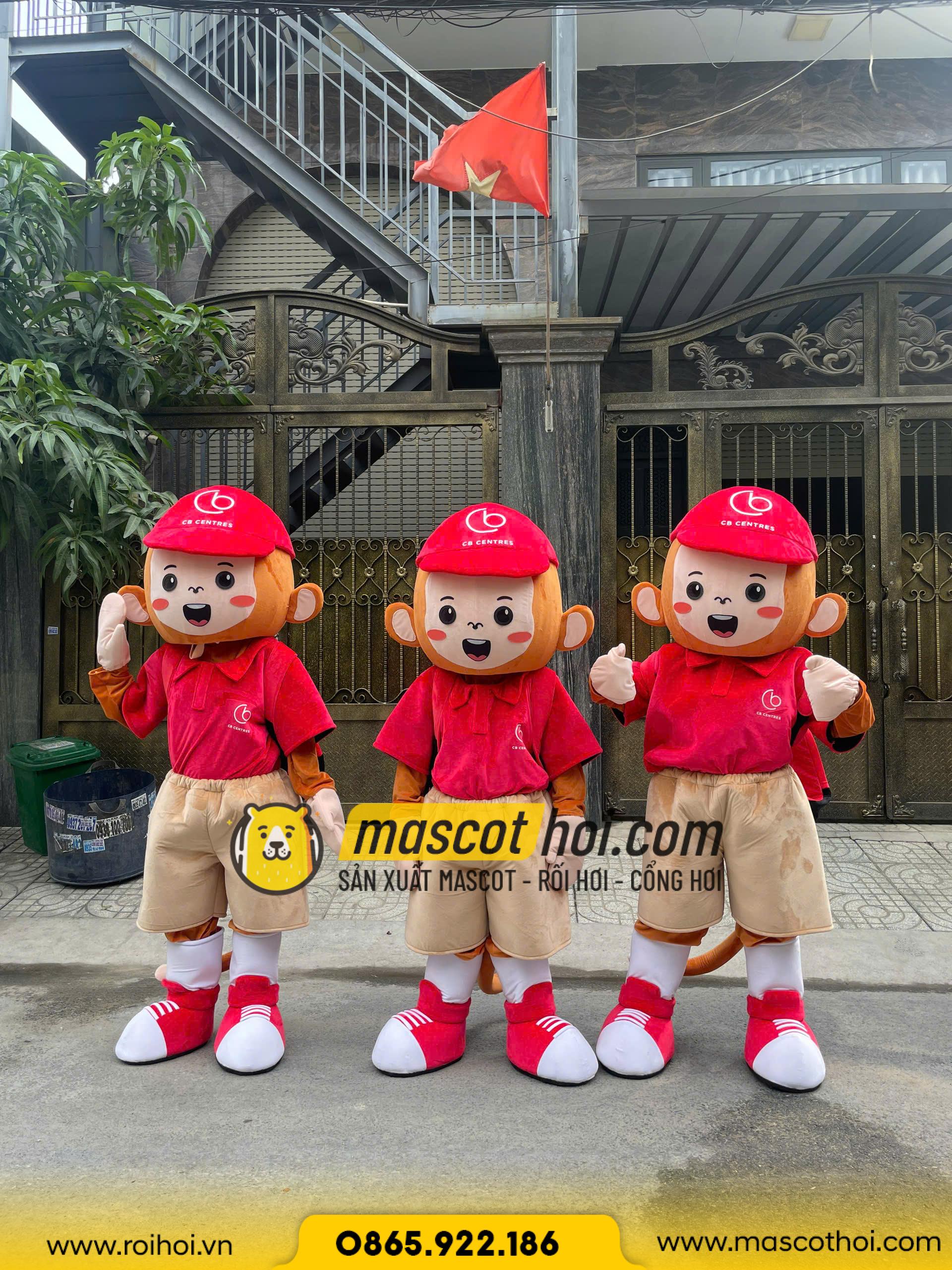 MASCOT BÔNG KHỈ CB CENTRES