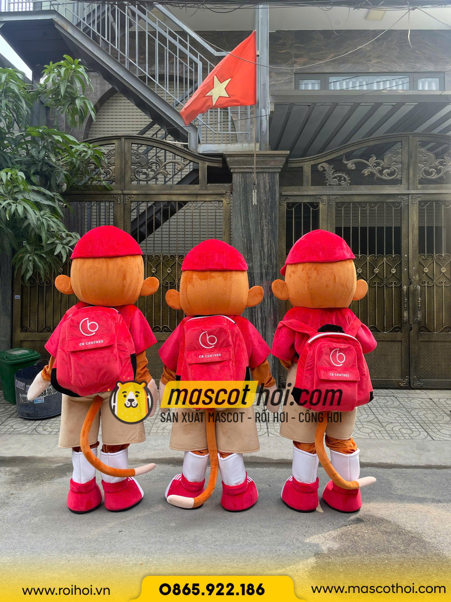MASCOT BÔNG KHỈ CB CENTRES